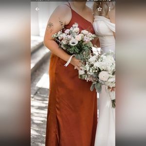Davids bridal size 12 cinnamon dress